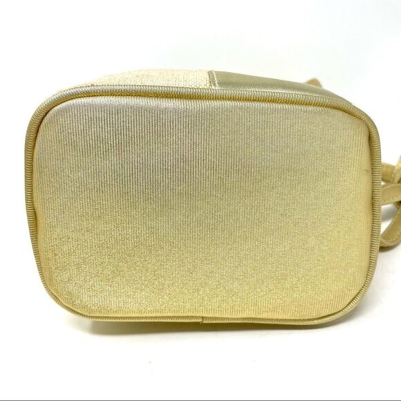 VINTAGE Medusa Gold Metallic Patchwork Crossbody Bag ( like Versace) - Picture 9 of 11